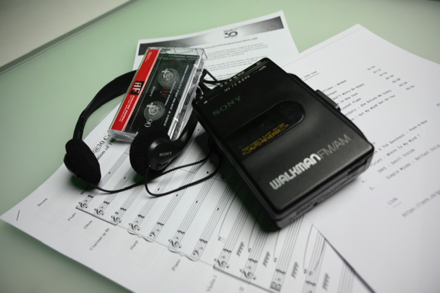 Original tape cassette and Sony Walkman tape player, gifted to Sir Tim Berners-Lee as part of the CERN Web@30 celebrations.